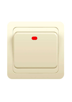 Выключатель 1-кл. СП Classic 10А IP20 с индикацией крем. POWERMAN 1156499