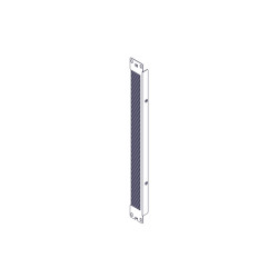 Щеточный уплотнитель Systeme Electric, серия Uniprom, 1U, 2шт, черный