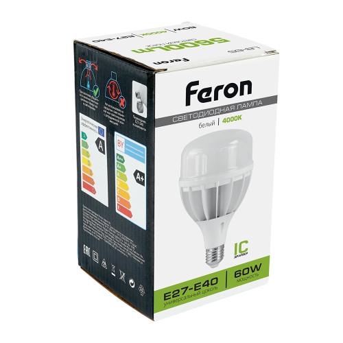 Лампа светодиодная Feron LB-65 E27-E40 60W 175-265V 4000K Лампа светодиодная Feron LB-65 E27-E40 60W 175-265V 4000K