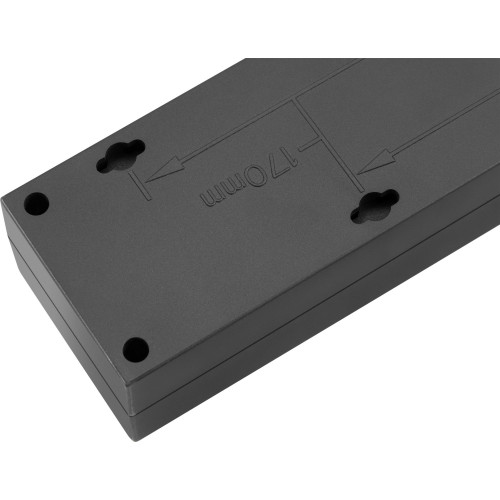 Сетевой фильтр Buro 600SE-1.8-USB-B 1.8м (6 розеток) черный (коробка)