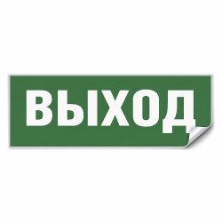 Самоклеящаяся этикетка INFO EL001 ВЫХОД 330х120мм