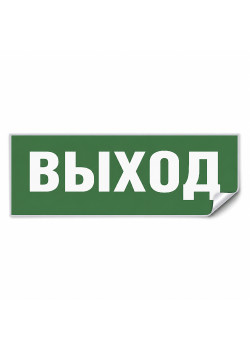Самоклеящаяся этикетка INFO EL001 ВЫХОД 330х120мм