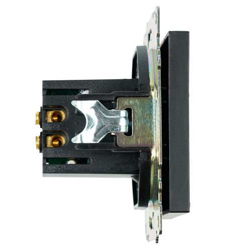 Розетка USB 2-местная (механизм), STEKKER GLS10-7115-05, 250B, 2,1А, серия Катрин, черный Розетка USB 2-местная (механизм), STEKKER GLS10-7115-05, 250B, 2,1А, серия Катрин, черный