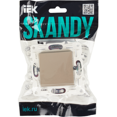 SKANDY Выключатель 1-клавишный перекрестный 10А SK-V03Sh шампань IEK SKANDY Выключатель 1-клавишный перекрестный 10А SK-V03Sh шампань IEK