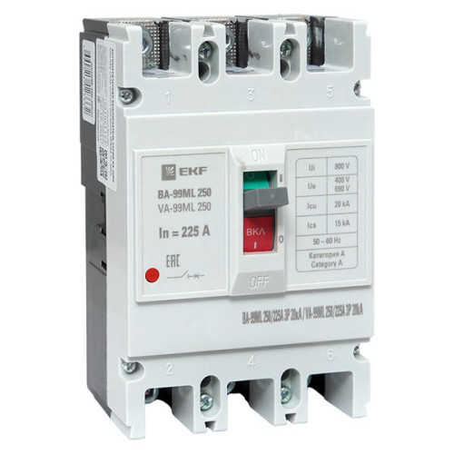 ВА-99МL 250/225А 3P 20кА EKF Basic