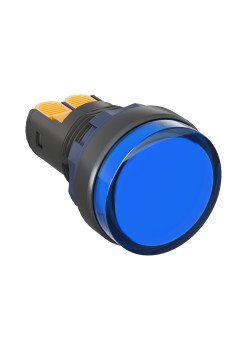 Сигнальная лампа со встроенным диодом 220В, синяя, зажим Plug-In