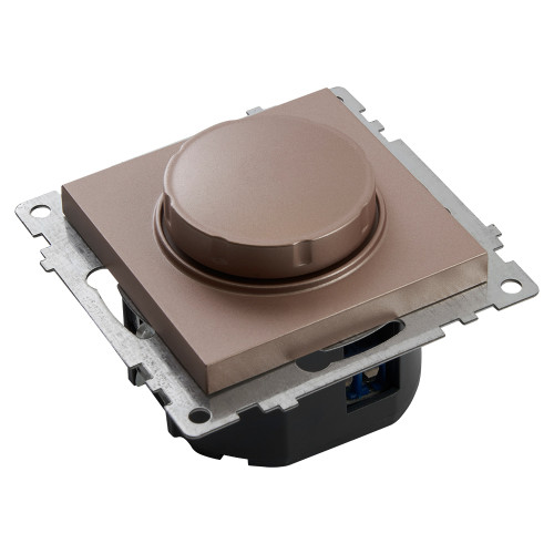 Выключатель диммирующий TRIAC(механизм), STEKKER GLS10-7106-02, 250V, 500W, серия Катрин, шампань Выключатель диммирующий TRIAC(механизм), STEKKER GLS10-7106-02, 250V, 500W, серия Катрин, шампань