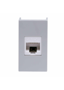 Розетка RJ-45 кат.5E, ЭУИ Вива (Viva),1 мод.,сер