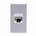 Розетка RJ-45 кат.5E, ЭУИ Вива (Viva),1 мод.,сер Розетка RJ-45 кат.5E, ЭУИ Вива (Viva),1 мод.,сер