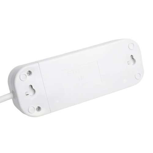 Удлинитель трехместный с/з STEKKER HM06-31-05 3x1мм2, 5м, серия Home, белый Удлинитель трехместный с/з STEKKER HM06-31-05 3x1мм2, 5м, серия Home, белый