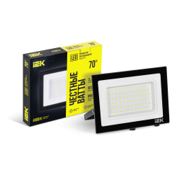 Прожектор светодиодный СДО 06-70 IP65 4000К черный IEK