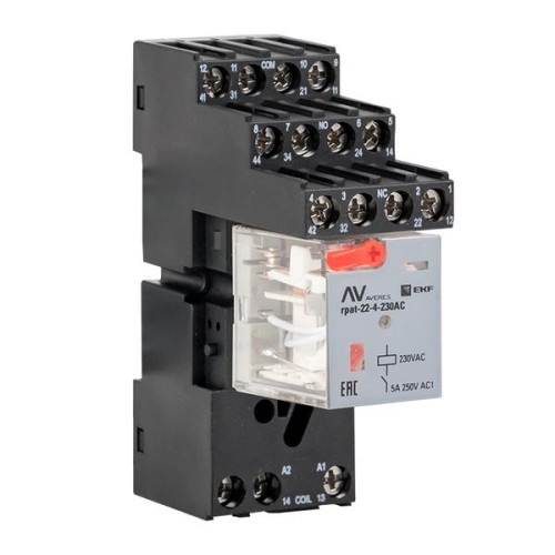 Разъем для реле РM5 22/4 EKF AVERES Разъем для реле РM5 22/4 EKF AVERES
