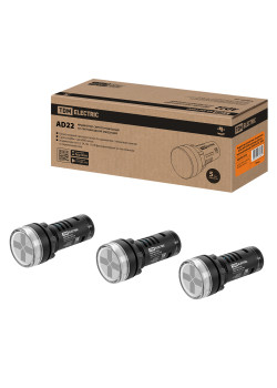 Индикатор (указатель) положения AD22-DRS (LED) матрица d22 мм красный/зеленый 220 В AC/DC TDM