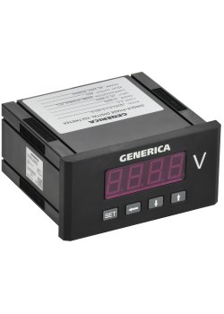 Вольтметр цифровой щитовой однофазный DO RS-485 48х96мм LED GENERICA