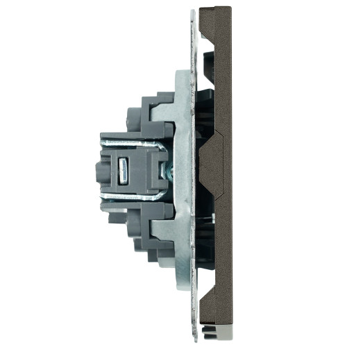 Розетка HDMI 2.0 Type A (механизм), STEKKER, серия Эмили, RST00-5118-09, антрацит, soft touch Розетка HDMI 2.0 Type A (механизм), STEKKER, серия Эмили, RST00-5118-09, антрацит, soft touch
