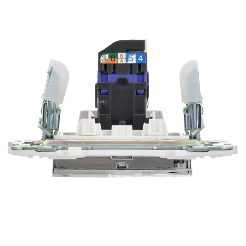 SKANDY Розетка компьютерная RJ45 кат.6 SK-K02N металл никель IEK SKANDY Розетка компьютерная RJ45 кат.6 SK-K02N металл никель IEK