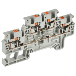 ARMAFIX Клемма пружин. Push-in CP-ML 2 ур. 4мм2 серая IEK