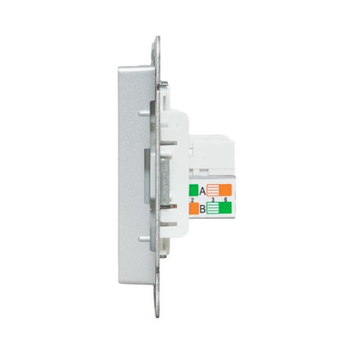 Механизм роз. RJ45 - 2шт, (cat5), алюм. Эпика EKF Механизм роз. RJ45 - 2шт, (cat5), алюм. Эпика EKF