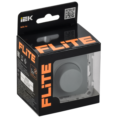 FLITE Светорегулятор проходной LED 250Вт СС16-5-1-ФлС серый IEK FLITE Светорегулятор проходной LED 250Вт СС16-5-1-ФлС серый IEK