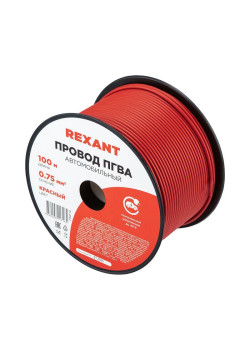 Провод ПГВА 0.75 К бухта (м) Rexant 01-6504