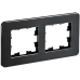 BRITE Рамка 2-местная РУ-2-1-Бр металл черный RE AL IEK BRITE Рамка 2-местная РУ-2-1-Бр металл черный RE AL IEK