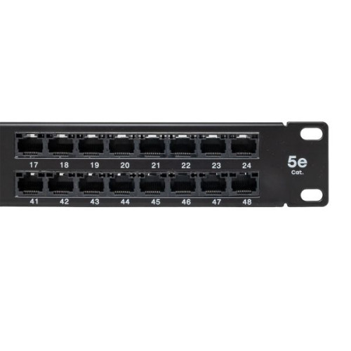 Патч-панель высокой плотности TERACOM PRO 19'' Cat.5E 1U неэкран. UTP 48 портов RJ-45 Dual IDC с органайзером Патч-панель высокой плотности TERACOM PRO 19'' Cat.5E 1U неэкран. UTP 48 портов RJ-45 Dual IDC с органайзером