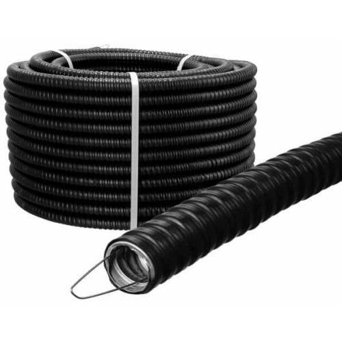 Металлорукав в ПВХ изоляции Р3-ЦПнг 15 черн. (уп.50м) TOKOV ELECTRIC TKE-MR-PVC-15-50-C05