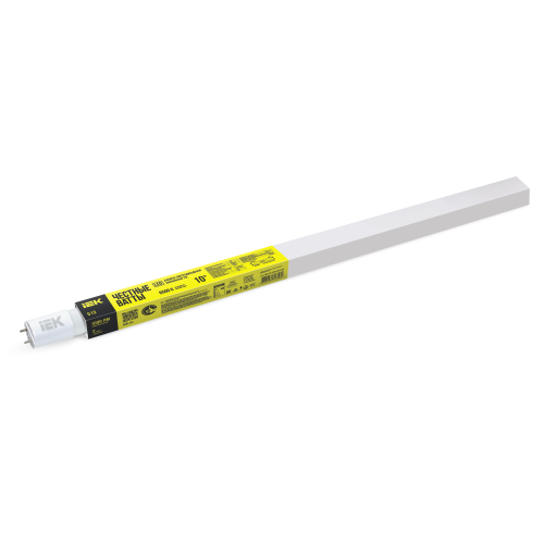 Лампа светодиодная T8 линейная 10Вт 1000Лм 230В 6500К 600мм G13 IEK