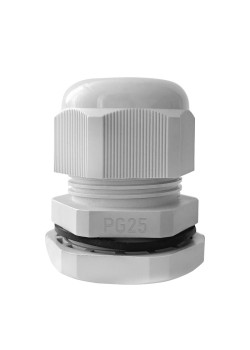 Ввод кабельный (сальник) PG-25 IP68 сер. TOKOV ELECTRIC TKE-PG-25-G