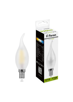Лампа светодиодная Feron LB-714 Свеча на ветру E14 11W 230V 4000K
