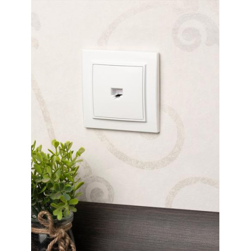 Минск Розетка RJ-45 1-местная СП белая EKF Минск Розетка RJ-45 1-местная СП белая EKF