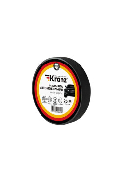 Изолента автомобильная полиэстер 0.17х19мм 25м Kranz KR-09-2916