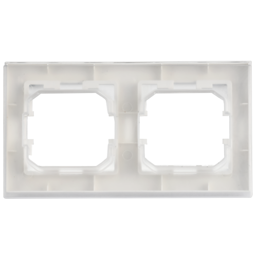 BRITE Рамка 2-местная IP44 РУ-2-БрАБ-44 арктический белый IEK