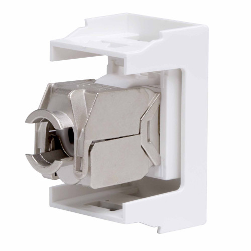 Компьютерная розетка RJ-45, кат. 6, экранированная, 8P8C, ЭУИ Вива(Viva), белая, 1 модуль Компьютерная розетка RJ-45, кат. 6, экранированная, 8P8C, ЭУИ Вива(Viva), белая, 1 модуль