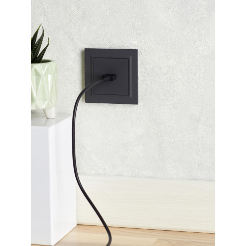 BRITE Розетка HDMI РHDMI-0-БрГ графит IEK BRITE Розетка HDMI РHDMI-0-БрГ графит IEK