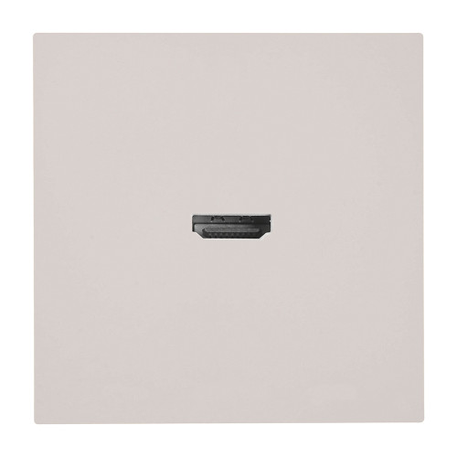 Розетка HDMI 2.0 Type A (механизм), STEKKER, серия Мия, RST00-3118-08, пудровый жемчуг
