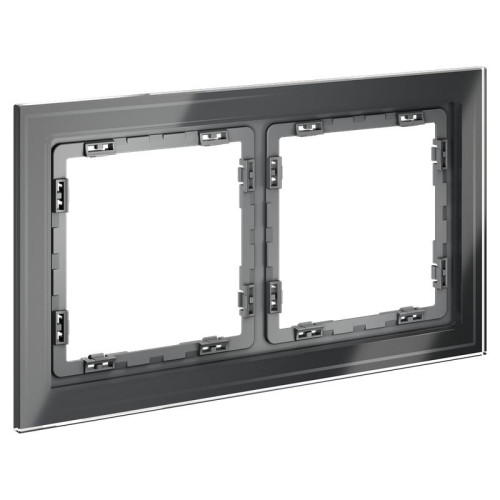 Рамка 2-м S70 стеклян. графит Voltum VLS110207 Рамка 2-м S70 стеклян. графит Voltum VLS110207