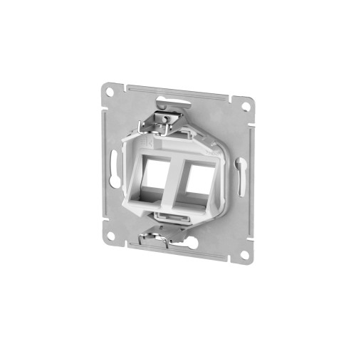 ATLASDESIGN НАКЛАДКА двойная для информационных функций типа Keystone, АЛЮМИНИЙ ATLASDESIGN НАКЛАДКА двойная для информационных функций типа Keystone, АЛЮМИНИЙ
