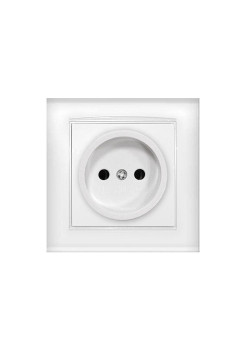 Розетка 1-м СП Бриллиант 16А IP20 без заземл. бел. UNIVersal 7947588