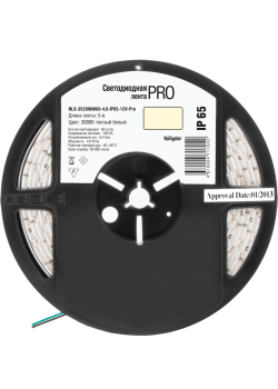 Лента светодиодная 71 704 NLS-3528WW60-4.8-IP65-12V-Pro R5 4.8Вт/м (уп.5м) Navigator 71704
