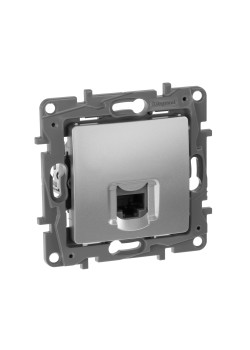 ETIKA Розетка компьютерная RJ45 категория 6 UTP алюминий