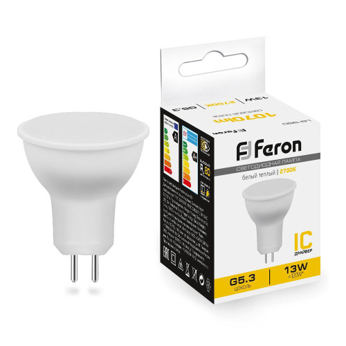 Лампа светодиодная Feron LB-960 MR16 G5.3 13W 175-265V 2700K