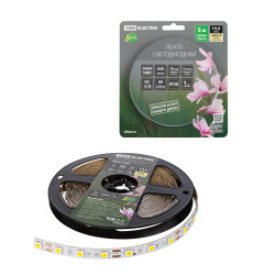 Лента светодиодная SMD5050-60 LED/м-IP20-12 В-14,4 Вт/м-3000 К (5 м) блистер TDM