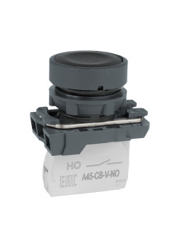 Кнопка OptiSignal D22 C5-P-210 черная пластик 1НО XB5AA21