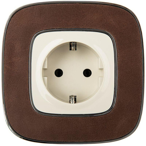 Розетка 1-м СП Valena Allure 16А IP2X 250В 2P+E безвинтов. клеммы с лицев. панелью механизм сл. кость Leg 753821 Розетка 1-м СП Valena Allure 16А IP2X 250В 2P+E безвинтов. клеммы с лицев. панелью механизм сл. кость Leg 753821