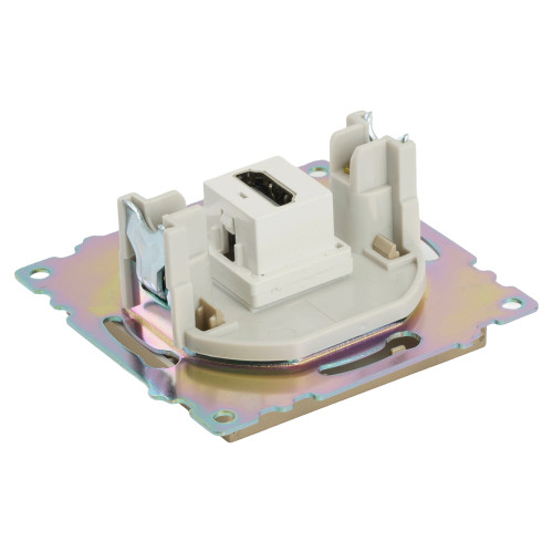 Розетка HDMI 2.1, Type A (механизм), STEKKER, GLS00-7118-08, серия Катрин, золото Розетка HDMI 2.1, Type A (механизм), STEKKER, GLS00-7118-08, серия Катрин, золото