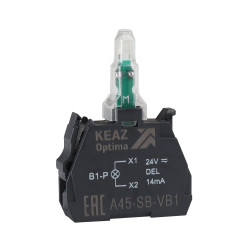 Световой-блок-OptiSignal-D22-A45-SB-VB1-белый-24 В AC/DC-с защитой от наводок ZBVB1