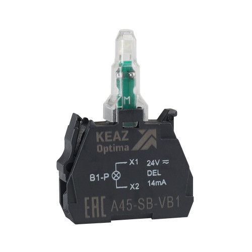 Световой-блок-OptiSignal-D22-A45-SB-VB5-желтый-24 В AC/DC-с защитой от наводок ZBVB5