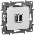 ETIKA Розетка USB A+C 15Вт белый ETIKA Розетка USB A+C 15Вт белый