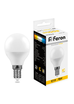 Лампа светодиодная Feron LB-550 Шарик E14 9W 175-265V 2700K